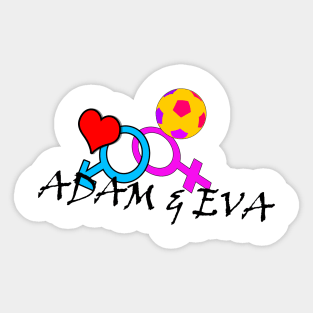 Adam and Eva Sticker